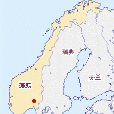 挪威国土面积示意图